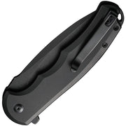 Civivi Button Lock Praxis Black Aluminum (3.75" Black Stonewashed Nitro-V) Folding Knife [C18026E-1] - product view 2