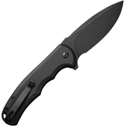 Civivi Button Lock Praxis Black Aluminum (3.75" Black Stonewashed Nitro-V) Folding Knife [C18026E-1] - product view 3
