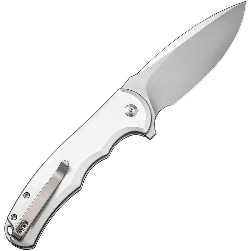 Civivi Praxis Button Lock Silver Folding Knife [C18026E-2]