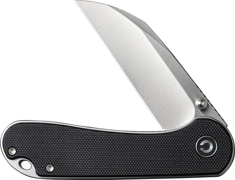 Civivi Elementum Black G10 (2.97" Satin Finished Nitro-V) Folding Knife [C18062AF-1] - product view 5