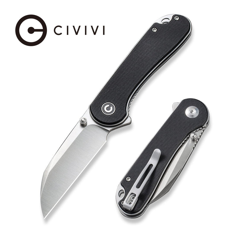 Civivi Elementum Black G10 (2.97" Satin Finished Nitro-V) Folding Knife [C18062AF-1] - product view 6