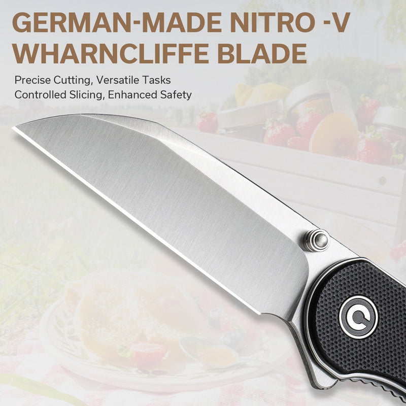 Civivi Elementum Black G10 (2.97" Satin Finished Nitro-V) Folding Knife [C18062AF-1] - product view 7