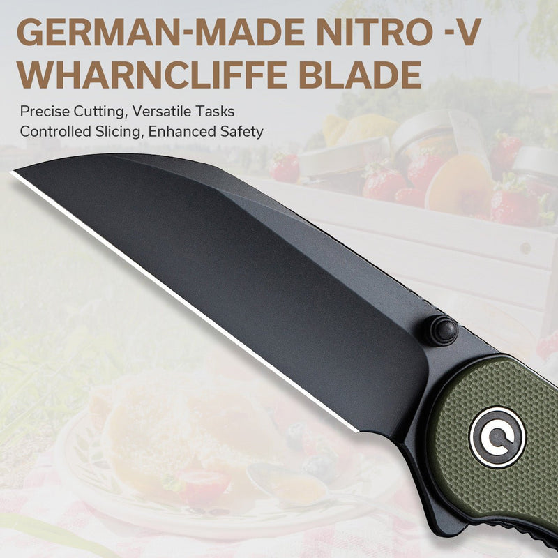 Civivi Elementum OD Green G10 (2.97" Black Nitro-V) Folding Knife [C18062AF-2] - product view 7