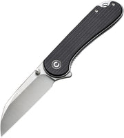 Civivi Elementum Black Canvas Micarta (2.97" Satin Finished Nitro-V) Folding Knife [C18062AF-3] - product view 1