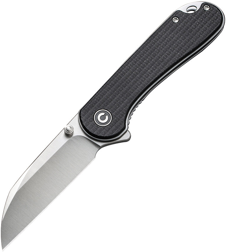 Civivi Elementum Black Canvas Micarta (2.97" Satin Finished Nitro-V) Folding Knife [C18062AF-3] - product view 1