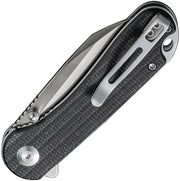Civivi Elementum Black Canvas Micarta (2.97" Satin Finished Nitro-V) Folding Knife [C18062AF-3] - product view 2