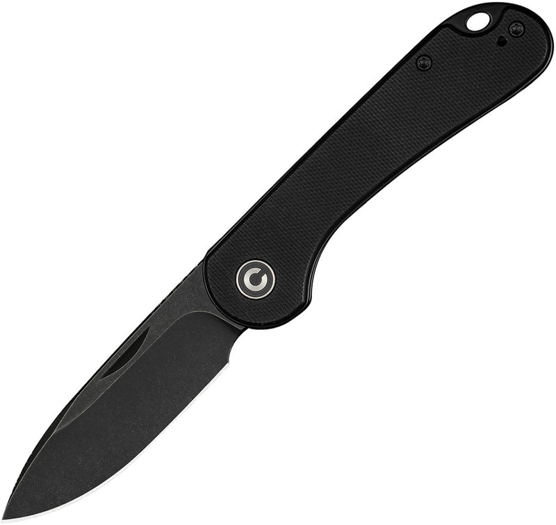 Civivi Elementum Slip Joint Black G10 (2.96" Black Stonewashed 14C28N) Folding Knife [C18062AJ-1] - product view 1