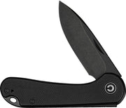 Civivi Elementum Slip Joint Black G10 (2.96" Black Stonewashed 14C28N) Folding Knife [C18062AJ-1] - product view 3
