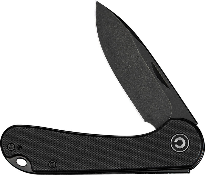 Civivi Elementum Slip Joint Black G10 (2.96" Black Stonewashed 14C28N) Folding Knife [C18062AJ-1] - product view 3