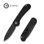 Civivi Elementum Slip Joint Black G10 (2.96" Black Stonewashed 14C28N) Folding Knife [C18062AJ-1] - product view 6