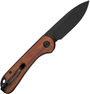Civivi Elementum Slip Joint Guibourtia Wood (2.96" Black Stonewashed 14C28N) Folding Knife [C18062AJ-3] - product view 3