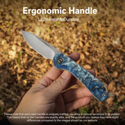 Civivi Elementum Slip Joint Blue, Black, White Resin (2.96" Satin Finished 14C28N) Folding Knife [C18062AJ-4] - product view 7