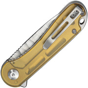 Civivi Elementum Polished Yellow Ultem Nitro-V Folding Knife [C18062AM-2] - product view 2