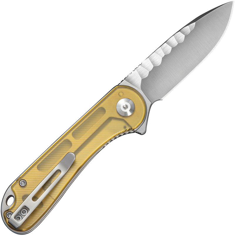 Civivi Elementum Polished Yellow Ultem Nitro-V Folding Knife [C18062AM-2] - product view 3