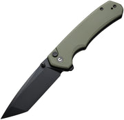Civivi Button Lock Brazen OD Green G10 (3.46" Black 14C28N) Folding Knife [C19059C-2] - product view 1