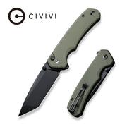 Civivi Button Lock Brazen OD Green G10 (3.46" Black 14C28N) Folding Knife [C19059C-2] - product view 2