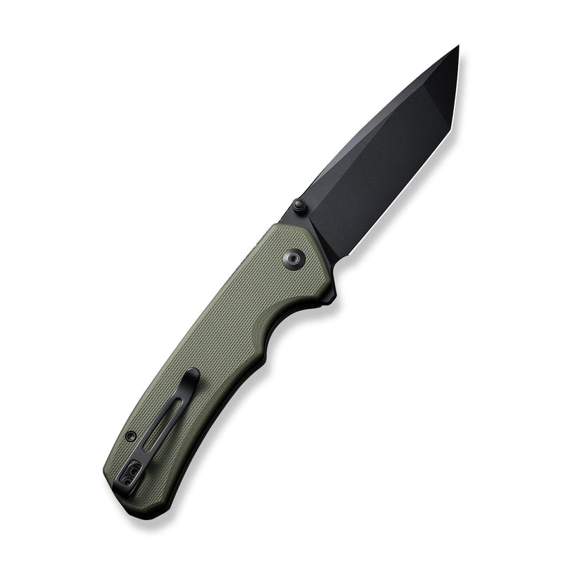 Civivi Button Lock Brazen OD Green G10 (3.46" Black 14C28N) Folding Knife [C19059C-2] - product view 3
