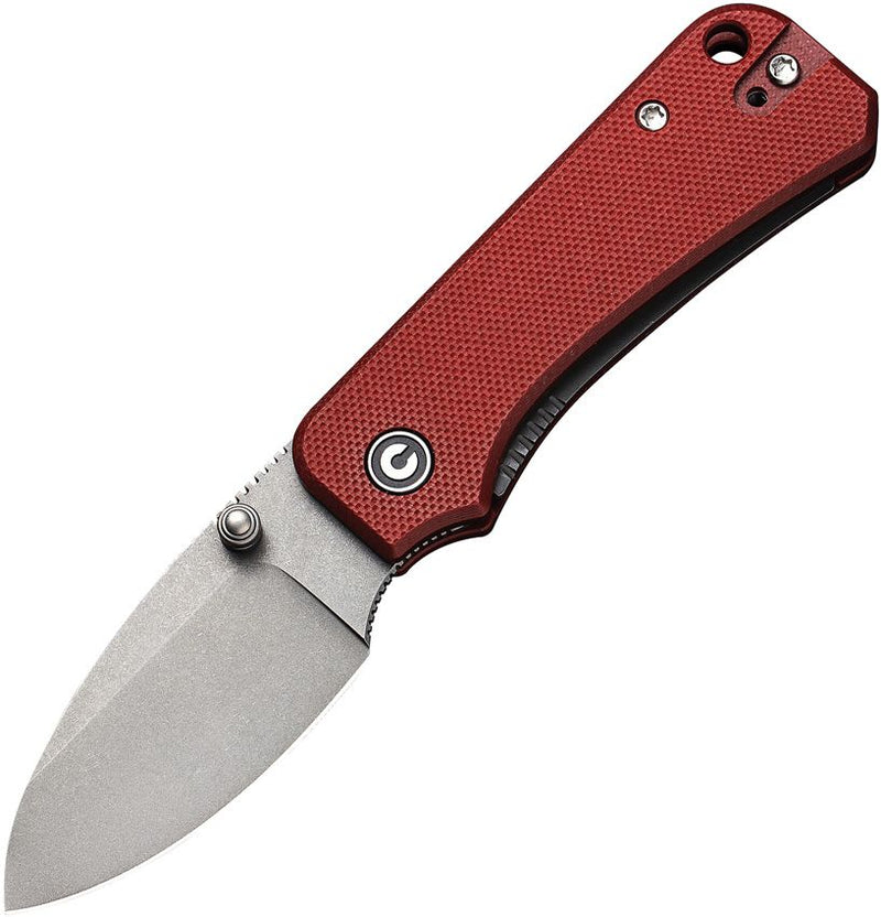 Civivi Baby Banter Linerlock Burgundy Folding Knife [C19068S-6]