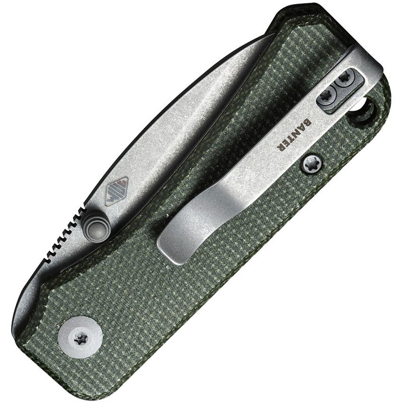 Civivi Baby Banter Linerlock Green Folding Knife [C19068SB-1]