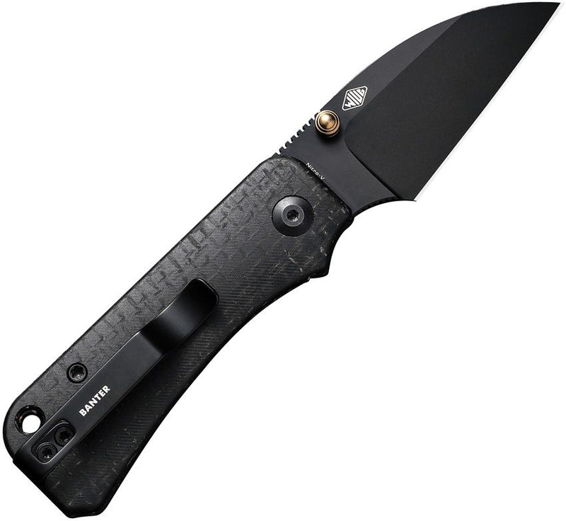 Civivi Baby Banter Wharncliffe Blk Folding Knife [C19068SC-1]