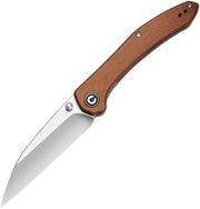 Civivi Hadros Brown Micarta (3.35" Satin 10Cr15CoMoV) Folding Knife [C20004-2] - product view 1