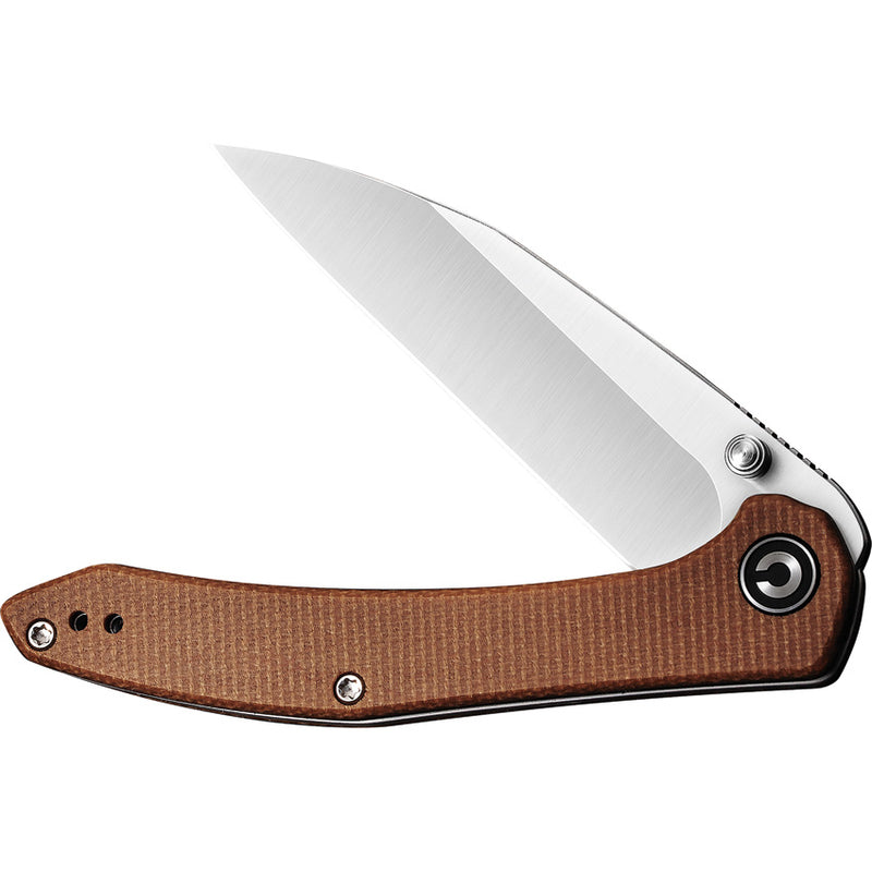 Civivi Hadros Brown Micarta (3.35" Satin 10Cr15CoMoV) Folding Knife [C20004-2] - product view 4