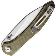 Civivi Hadros Olive Micarta (3.35" Satin 10Cr15CoMoV) Folding Knife [C20004-3] - product view 2