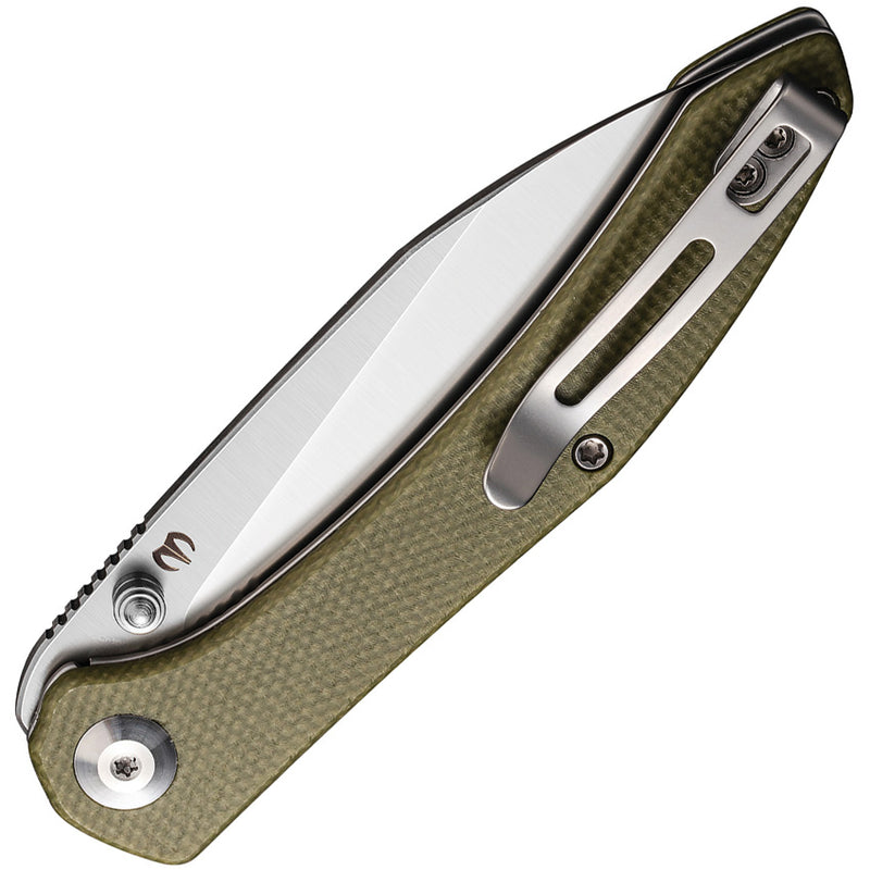Civivi Hadros Olive Micarta (3.35" Satin 10Cr15CoMoV) Folding Knife [C20004-3] - product view 2