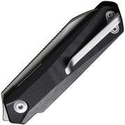 Civivi Ki-V Plus Black G10 (2.52" Silver Bead Blasted Nitro-V) Folding Knife [ C20005B-1] - product view 2