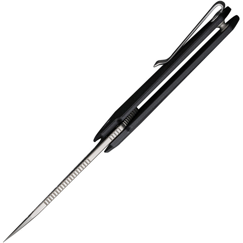 Civivi Ki-V Plus Black G10 (2.52" Silver Bead Blasted Nitro-V) Folding Knife [ C20005B-1] - product view 3