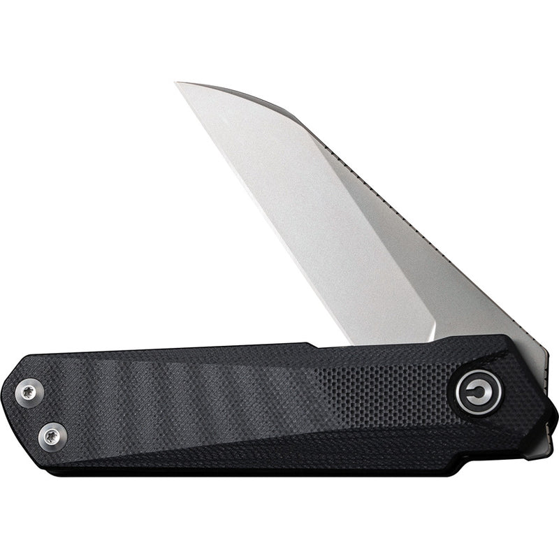 Civivi Ki-V Plus Black G10 (2.52" Silver Bead Blasted Nitro-V) Folding Knife [ C20005B-1] - product view 4