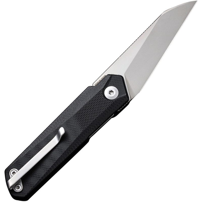 Civivi Ki-V Plus Black G10 (2.52" Silver Bead Blasted Nitro-V) Folding Knife [ C20005B-1] - product view 5