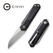 Civivi Ki-V Plus Black G10 (2.52" Silver Bead Blasted Nitro-V) Folding Knife [ C20005B-1] - product view 6