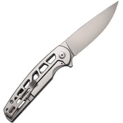 Civivi Perf Plain Stainless Steel (3.12" Stonewashed Nitro-V) Folding Knife [C20006-A] - product view 5