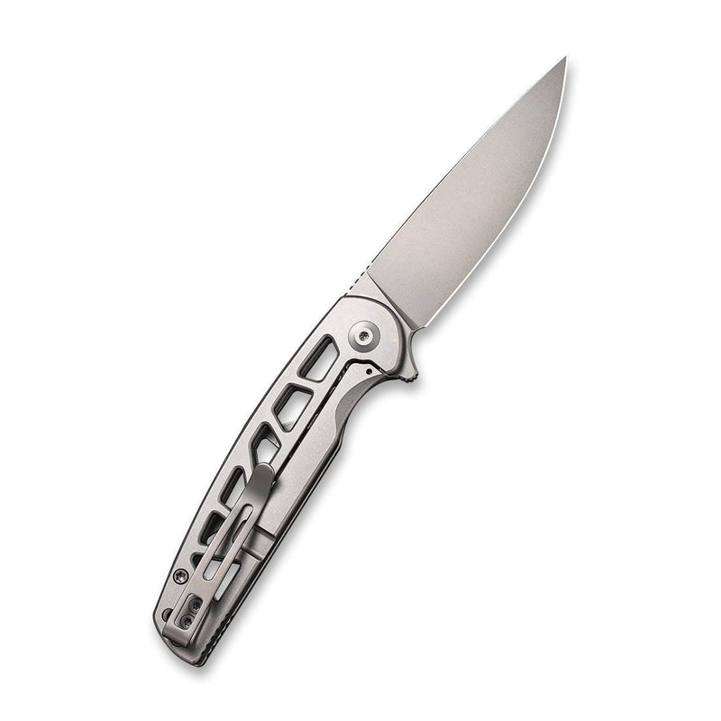 Civivi Perf Plain Stainless Steel (3.12" Stonewashed Nitro-V) Folding Knife [C20006-A] - product view 7