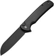 Civivi Chevalier II Black Aluminum (3.47" Black Stonewashed 14C28N) Folding Knife [C20022B-1] - product view 1