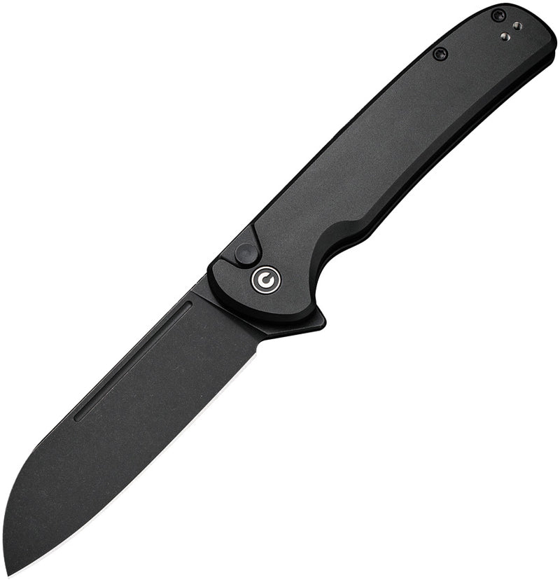 Civivi Chevalier II Black Aluminum (3.47" Black Stonewashed 14C28N) Folding Knife [C20022B-1] - product view 1