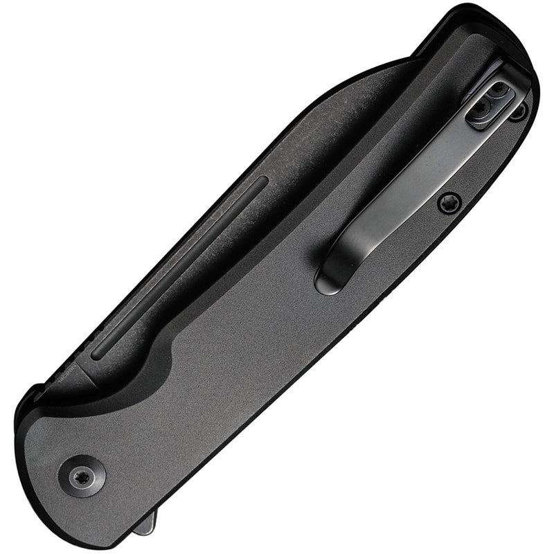 Civivi Chevalier II Black Aluminum (3.47" Black Stonewashed 14C28N) Folding Knife [C20022B-1] - product view 2