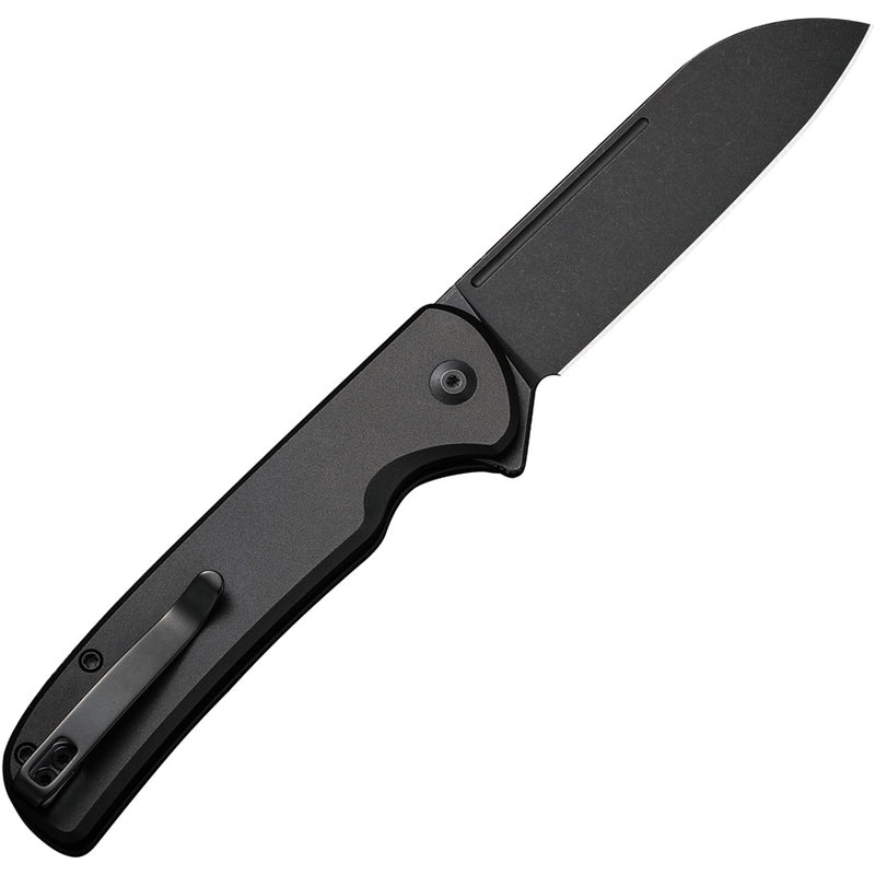 Civivi Chevalier II Black Aluminum (3.47" Black Stonewashed 14C28N) Folding Knife [C20022B-1] - product view 3