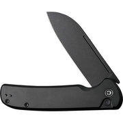 Civivi Chevalier II Black Aluminum (3.47" Black Stonewashed 14C28N) Folding Knife [C20022B-1] - product view 4