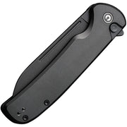Civivi Chevalier II Black Aluminum (3.47" Black Stonewashed 14C28N) Folding Knife [C20022B-1] - product view 6