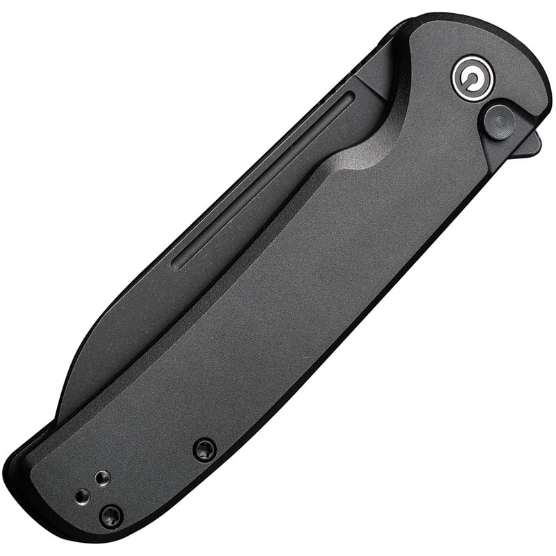 Civivi Chevalier II Black Aluminum (3.47" Black Stonewashed 14C28N) Folding Knife [C20022B-1] - product view 6