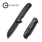 Civivi Chevalier II Black Aluminum (3.47" Black Stonewashed 14C28N) Folding Knife [C20022B-1] - product view 7