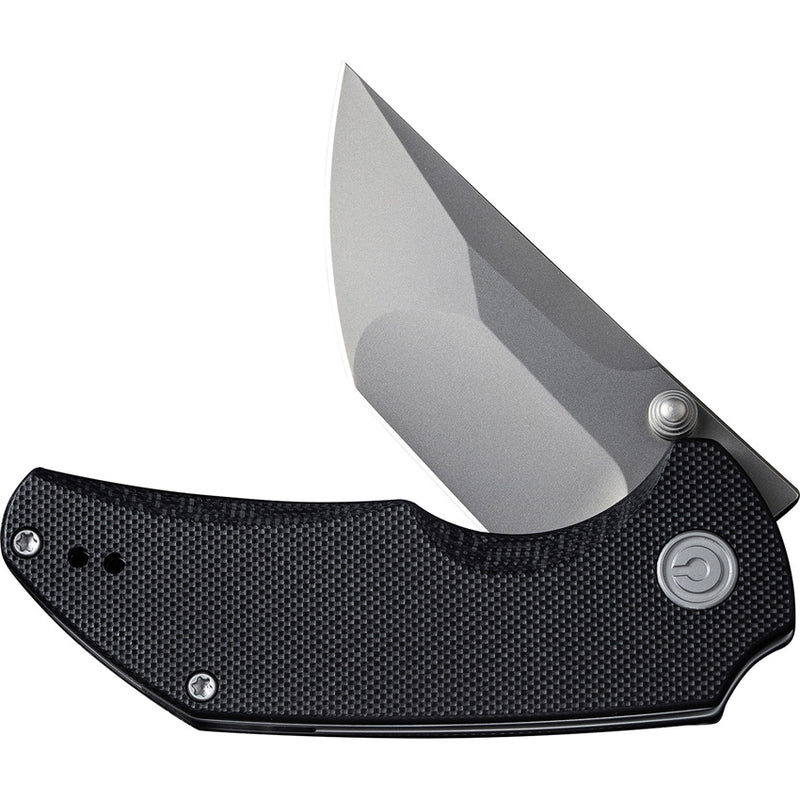 Civivi Thug 2 Black G10 (2.69" Silver Bead Blasted Nitro-V) Folding Knife [C20028C-2] - product view 5