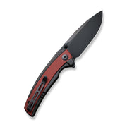 Civivi Teraxe Black, Burgundy Stainless Steel With G10 Inlay (3.48" Black Stonewashed Nitro-V) Folding Knife [C20036-1] - product view 7