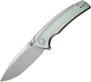 Civivi Teraxe Plain, Natural Stainless Steel With G10 Inlay (3.48" Silver Bead Blasted Nitro-V) Folding Knife [C20036-2] - product view 1