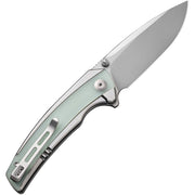 Civivi Teraxe Plain, Natural Stainless Steel With G10 Inlay (3.48" Silver Bead Blasted Nitro-V) Folding Knife [C20036-2] - product view 5
