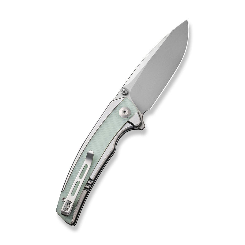 Civivi Teraxe Plain, Natural Stainless Steel With G10 Inlay (3.48" Silver Bead Blasted Nitro-V) Folding Knife [C20036-2] - product view 7