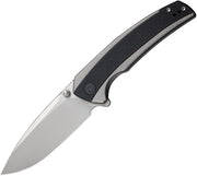 Civivi Teraxe Gray, Black Stainless Steel With G10 Inlay (3.48" Silver Bead Blasted Nitro-V) Folding Knife [C20036-3] - product view 1