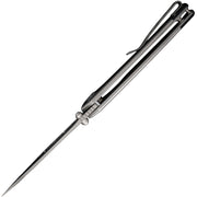 Civivi Teraxe Gray, Black Stainless Steel With G10 Inlay (3.48" Silver Bead Blasted Nitro-V) Folding Knife [C20036-3] - product view 3